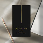 Élégant professionnel Black Gold Carte de visite