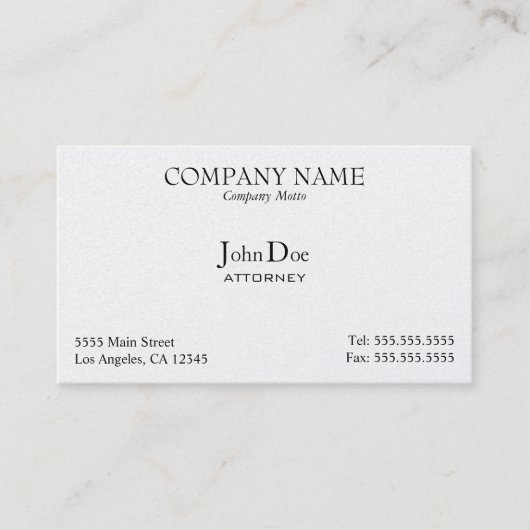 Élégant, professionnel, carte de visite (Devant)