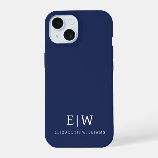 Élégant Professionnel Simple Monogramme Minimalist (Verso)