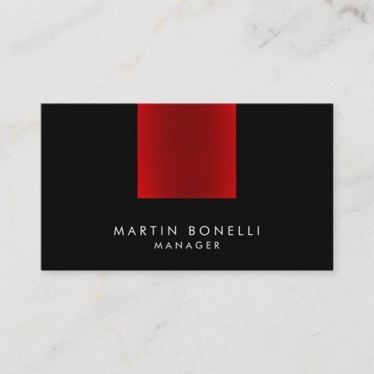 Élégant professionnel tendance Carte de visite sim (Devant)