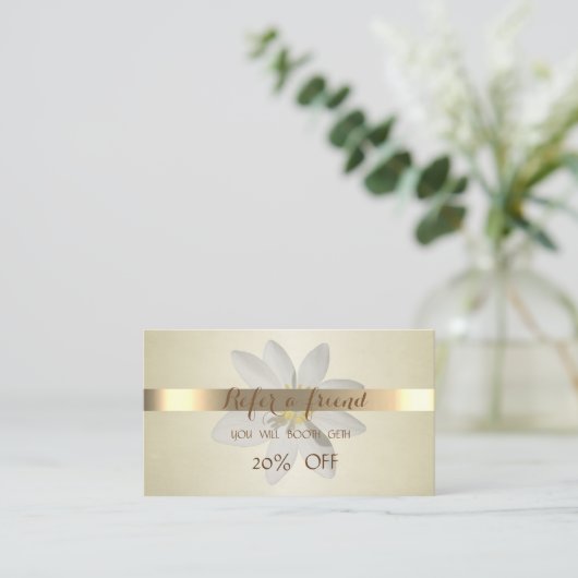 Élégant professionnel, White Daisy Carte de référe (Debout devant)