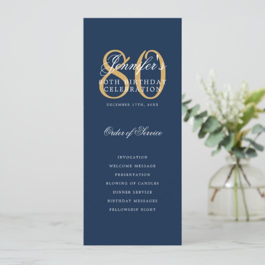 Elégant programme 80e anniversaire de la Marine Go (Debout devant)