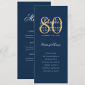 Elégant programme 80e anniversaire de la Marine Go (Devant / Derrière)