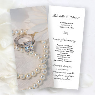 Élégant programme de cérémonie de Mariage de la ma