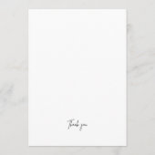 Élégant programme de chasse photo Mariage espion (Dos)