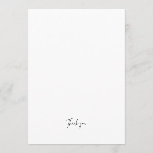 Élégant programme de chasse photo Mariage espion (Dos)