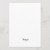 Élégant programme de chasse photo Mariage espion (Dos)