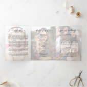 Élégant programme de commémoration funéraire de su (Intérieur)