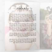 Élégant programme de commémoration funéraire de su (Intérieur en premier)