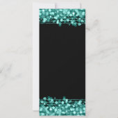 Élégant programme de fête d'anniversaire 80e Turqu (Dos)