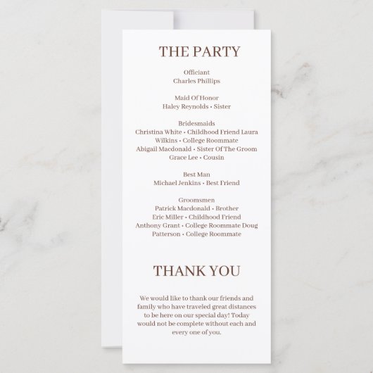 Élégant programme de floraison de l'aquarelle bohè (Dos)