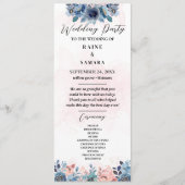 Élégant programme de mariage (Devant)