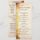Élégant Programme de Mariage 1 Corinthiens 13 (Devant / Derrière)