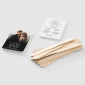 Élégant Programme de Mariage avec Photo Éventail à (Non-assemblé)