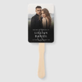 Élégant Programme de Mariage avec Photo Éventail à (Devant)