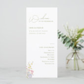Élégant Programme de Mariage Bohème Chic Fleurs Sa (Debout devant)