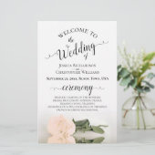 Élégant programme de mariage budgétaire pour Rose  (Debout devant)