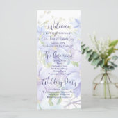 Élégant programme de mariage Clematis Periwinkle (Debout devant)