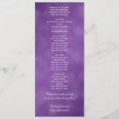 Élégant programme de mariage Coeurs modernes pourp (Dos)