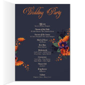 Élégant programme de mariage complet floral 3D got (Intérieur (Droit))