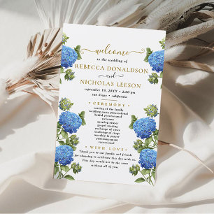Élégant programme de mariage de Calligraphie de Fl
