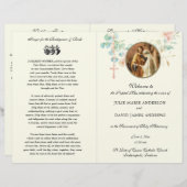 Élégant programme de mariage de masse des eucalypt (Devant / Derrière)