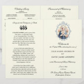 Élégant programme de mariage de masse latine catho (Devant / Derrière)