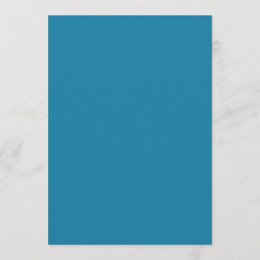 Élégant programme de mariage de script - Bleu (Dos)
