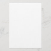 Élégant programme de mariage de script - Noir (Dos)