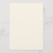 Élégant programme de mariage de script - Noir blan (Dos)