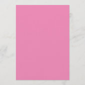 Élégant programme de mariage de script - rose (Dos)