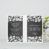 Élégant programme de mariage Éblouissant étoiles N (Debout devant)