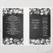 Élégant programme de mariage Éblouissant étoiles N (Dos)