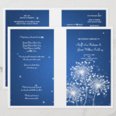 Élégant programme de mariage Éclairé Éparkle Sapph (Devant / Derrière)