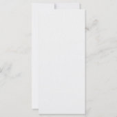 Élégant programme de mariage floral (Dos)