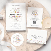 Élégant programme de mariage floral
