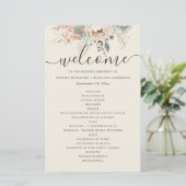 Élégant programme de mariage floral de jardin à l' (Debout devant)