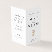 Élégant programme de mariage floral violet clair (Outside)