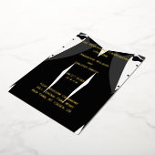 Élégant programme de mariage gay Real Gold Foil (Rotation)