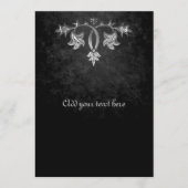 Élégant programme de mariage gothique foncé romanc (Devant)