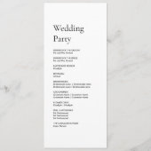 Élégant Programme de Mariage Islamique Moderne Min (Dos)