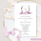 Élégant programme de mariage Lilac et violet de mo