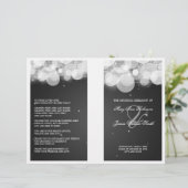 Élégant programme de mariage Lumineuse et Étincela (Debout devant)