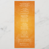 Élégant programme de mariage Romantique Paris Oran (Dos)