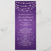 Élégant programme de mariage Sparkling chaîne pour (Devant)