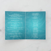 Élégant programme de mariage Tourbillonnant fleuri (Intérieur)
