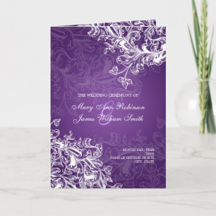 Élégant programme de mariage Vintage torrents pour