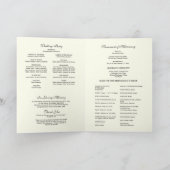 Élégant programme de masse Mariage floral catholiq (Intérieur)