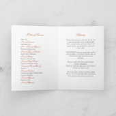 Élégant programme de service funéraire avec photo  (Intérieur)