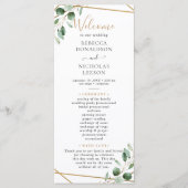 Élégant programme de verdure géométrique Eucalyptu (Devant)